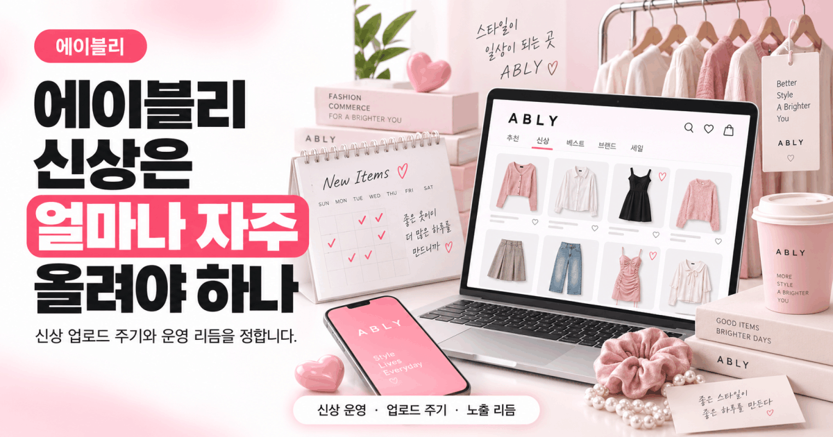 에이블리 신상은 얼마나 자주 올려야 하나