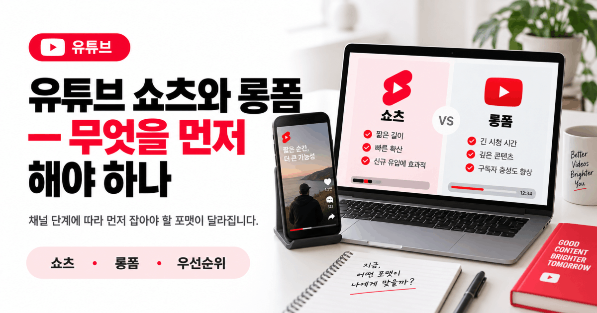 유튜브 쇼츠와 롱폼 — 무엇을 먼저 해야 하나