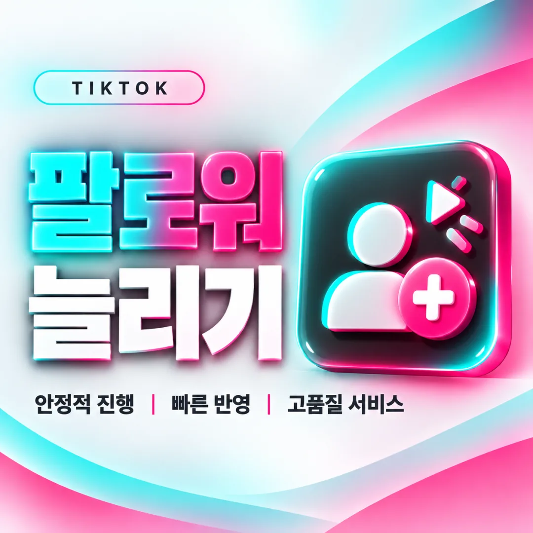 틱톡 팔로워 늘리기